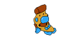 Golden Pizzaboy's stunned sprite.